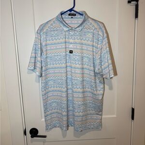 Bad Birdie Lightweight Performance Stretch Golf Polo. Aztec, Casual, Preppy XXL
